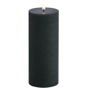 Uyuni Lighting Bloklys LED 7,8xH20 cm, Pine Green/rustik