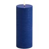 Uyuni Lighting Bloklys LED 7,8xH20 cm, Royal Blue/rustik