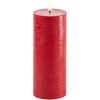 Uyuni Lighting Bloklys LED 7,8xH20 cm, Red/rustik