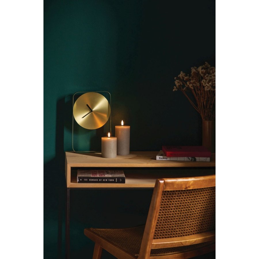 Uyuni Lighting Bloklys LED 7,8xH15 cm, Sandstone/rustik