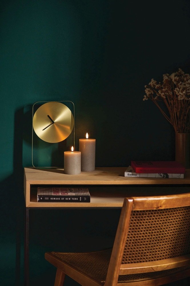 Uyuni Lighting Bloklys LED 7,8xH15 cm, Sandstone/rustik