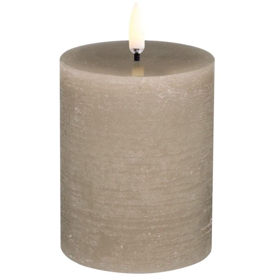 Uyuni Lighting Bloklys LED 7,8xH10 cm, Sandstone/rustik
