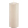 Uyuni Lighting Bloklys LED 7,8xH20 cm, Vanilla/rustik