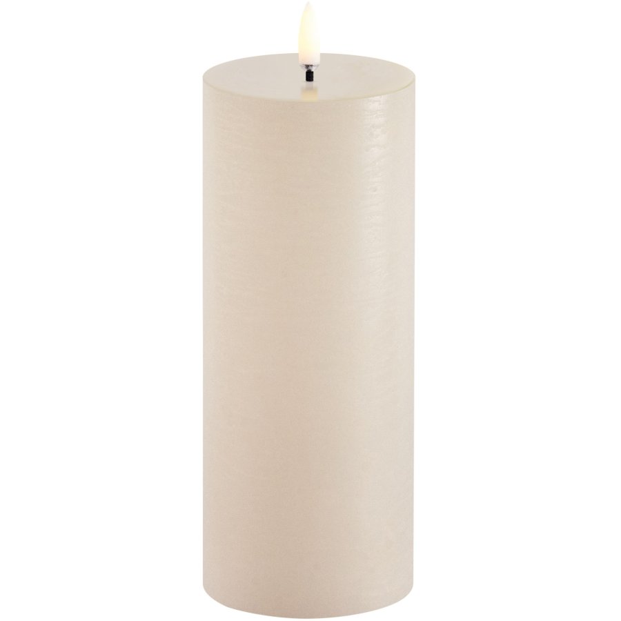 Uyuni Lighting Bloklys LED 7,8xH20 cm, Vanilla/rustik