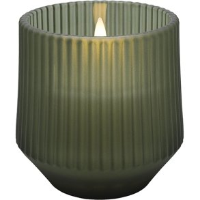 Uyuni Lighting Duftglaslys LED 8,5xH9,5 cm, Serenity Green