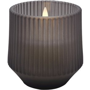 Uyuni Lighting Duftglaslys LED 8,5xH9,5 cm, Harmony Smoke