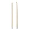 Uyuni Lighting Kronelys LED 2 stk. 2,3xH25 cm, Ivory