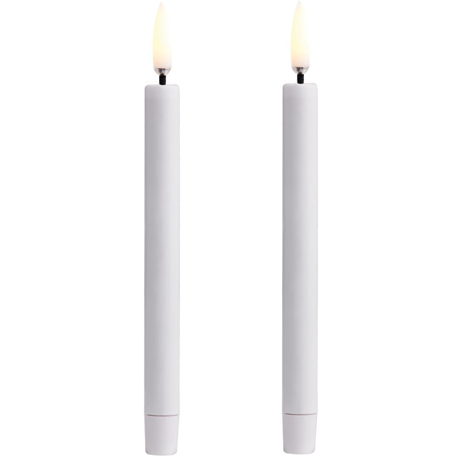 Uyuni Lighting Juletrslys LED 2 stk. 1,3xH13,8 cm, Hvid Plastik