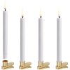 Uyuni Lighting Juletrslys m. Klips LED 4 stk. 1,3xH13,8 cm, Hvid Plastik