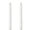Uyuni Lighting Kronelys LED 2 stk. 2,3xH20 cm, Nordic White