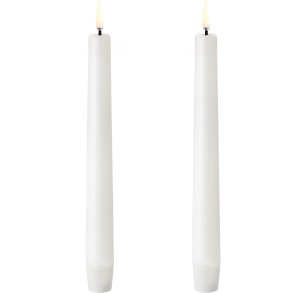 Uyuni Lighting Kronelys LED 2 stk. 2,3xH20 cm, Nordic White