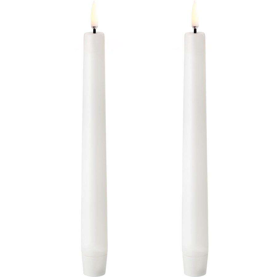 Uyuni Lighting Kronelys LED 2 stk. 2,3xH20 cm, Nordic White