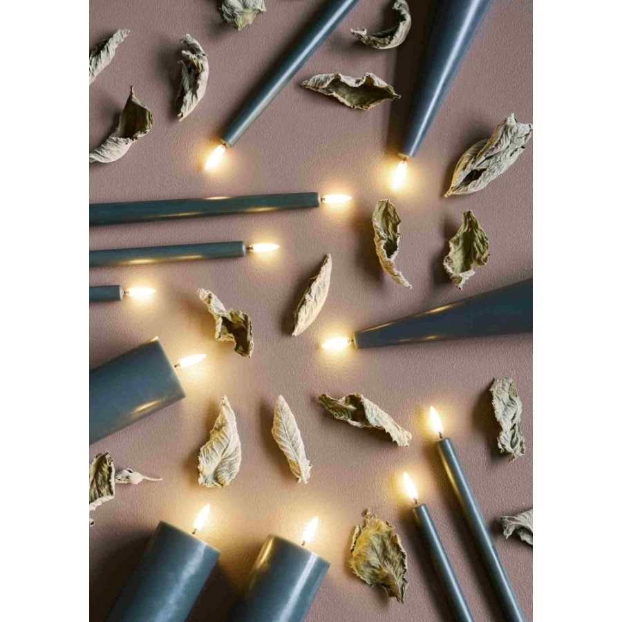 Uyuni Lighting Bloklys LED 5,8xH15 cm, Pine Green