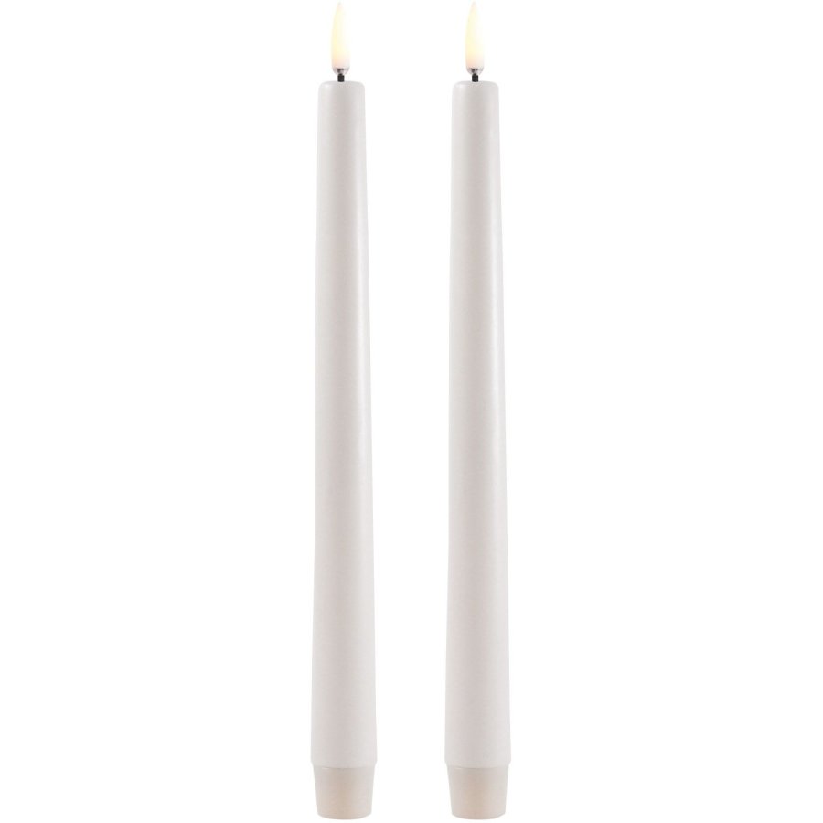 Uyuni Lighting Kronelys LED 2 stk. 2,3xH25 cm, Vanilla