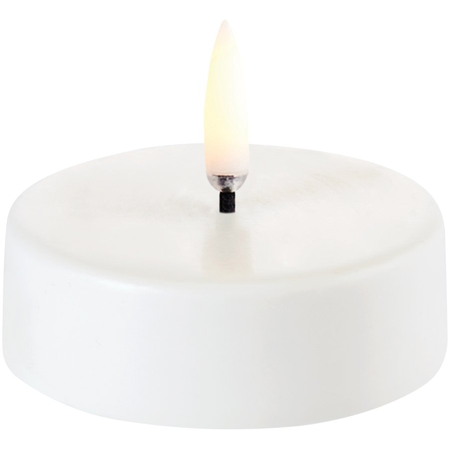 Uyuni Lighting Fyrfadslys Maxi LED 6,1xH2,2 cm, Hvid