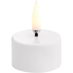 Uyuni Lighting Fyrfadslys 400 LED 3,9xH2 cm, Hvid Plastik