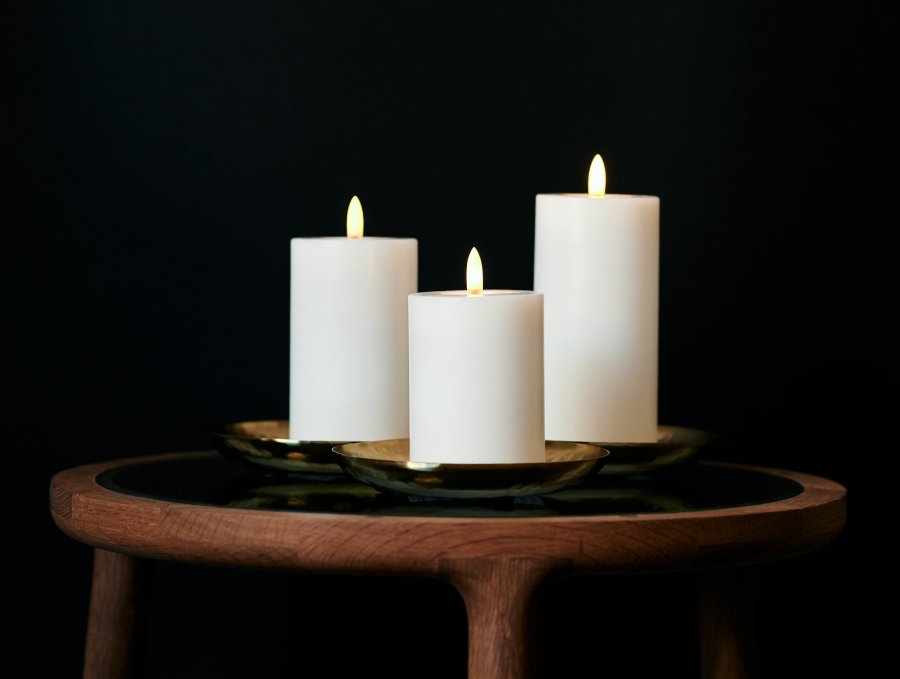 Eledea Bloklys inkl. Fjernbetjening LED 3 stk, Off White