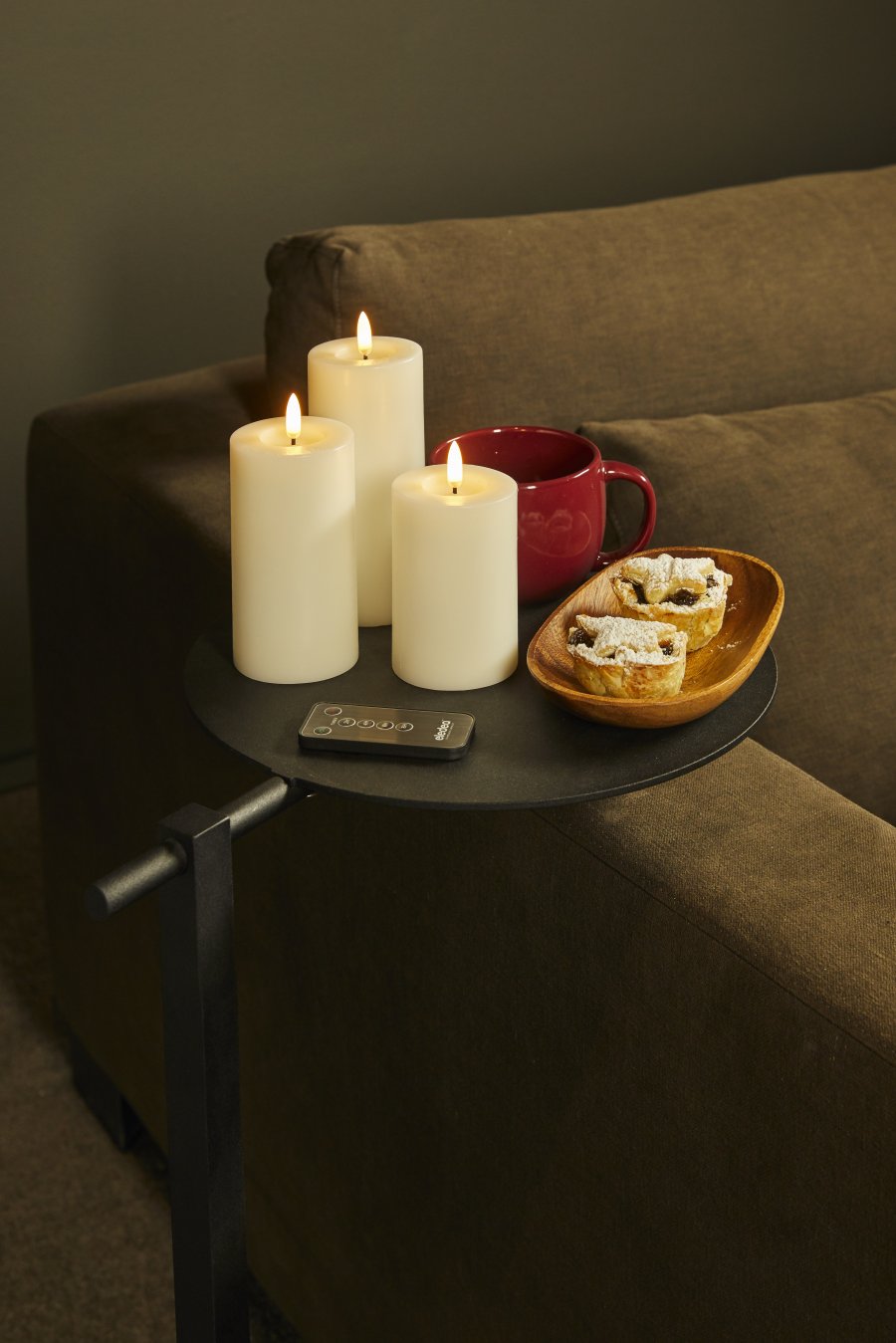 Eledea Bloklys inkl. Fjernbetjening LED 3 stk, Off White