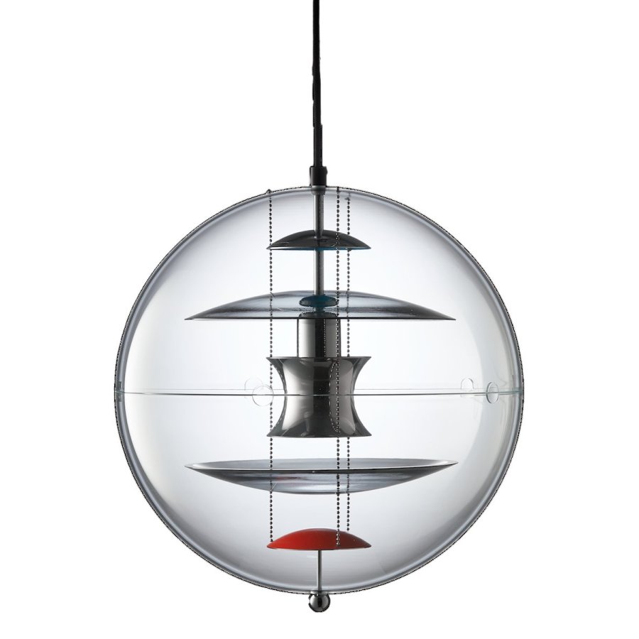 Verpan VP Globe Pendel 28 cm, Farvet Glas