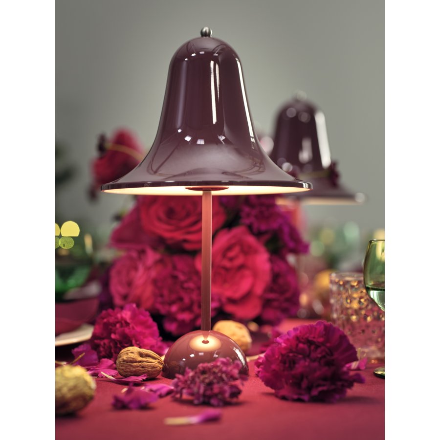 Verpan Pantop Transportabel Bordlampe H30 cm, Burgundy