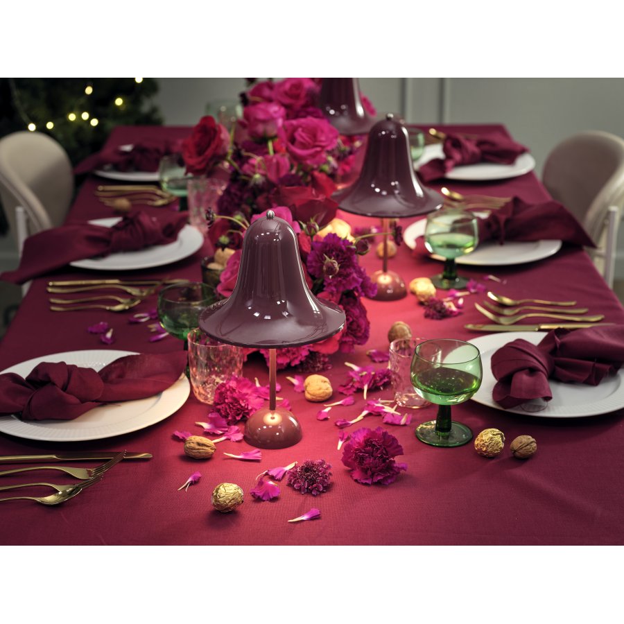 Verpan Pantop Transportabel Bordlampe H30 cm, Burgundy