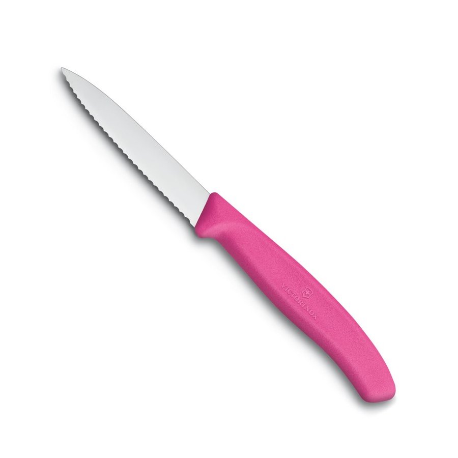 Victorinox Grntsagskniv Spids Blgeskr 8 cm, Pink