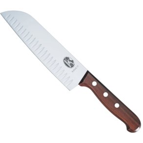 Victorinox Santoku Kniv m. Luftskr 17 cm, Tr