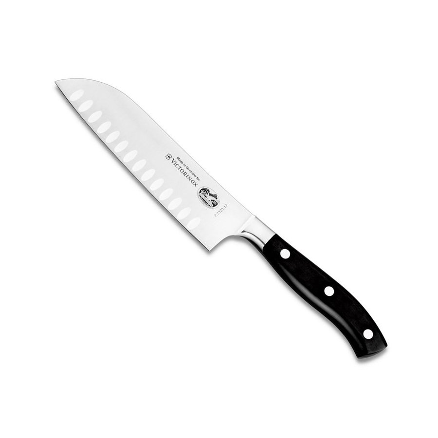 Victorinox Santoku Kniv m. Luftskr 17 cm, Sort Nylon