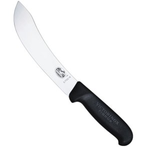 Victorinox Metzgermesser Deutsche Form 18 cm, Fibrox Schwarz