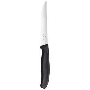 Victorinox Steakmesser m. Wellenschliff 12 cm, Schwarz