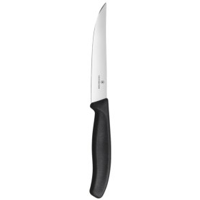 Victorinox Steakmesser m. geradem Schliff 12 cm, Schwarz