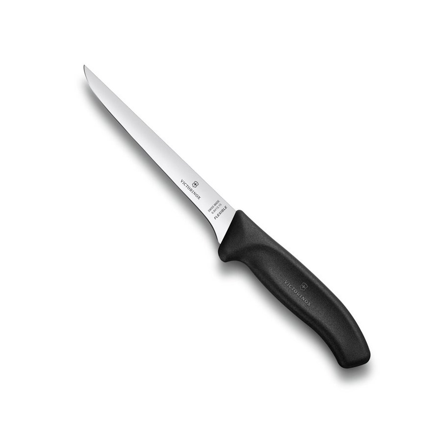 Victorinox Udbener Kniv Lige Flexibel Klinge 15 cm, Sort Fibrox