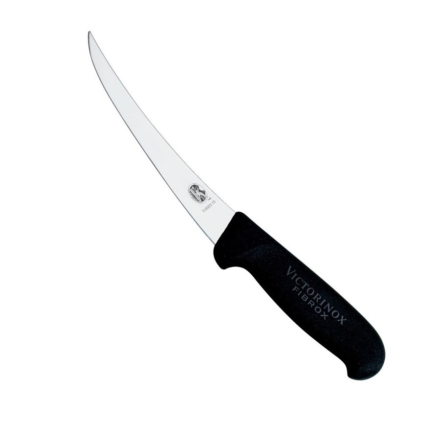 Victorinox Udbener Kniv Buet Smal Klinge 12 cm, Sort Fibrox