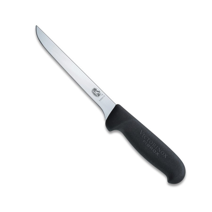 Victorinox Udbener Kniv Hvælvet Bred Klinge 15 Cm, Sort Fibrox ...