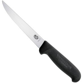 Victorinox Ausbeinmesser gerade Breite Klinge 12 cm, Fibrox Schwarz