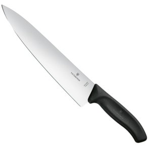Victorinox Kochmesser Chef Knife Gerade Klinge 25 cm, Fibrox Schwarz