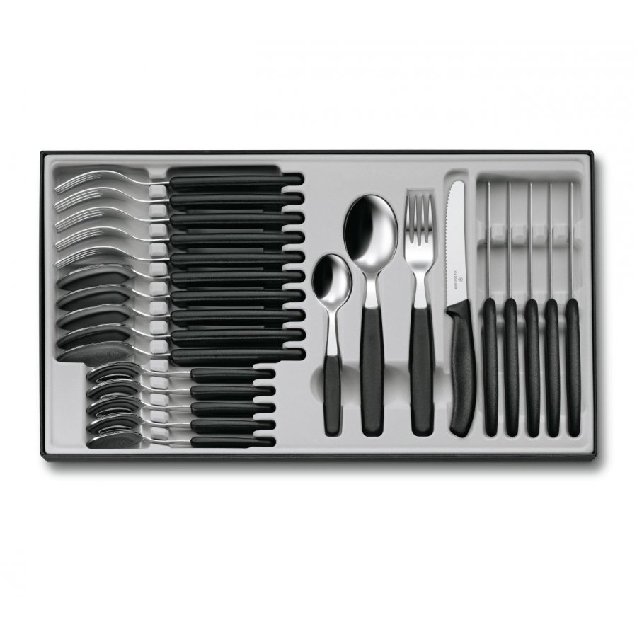 Victorinox Bestikst 24 Dele, Sort