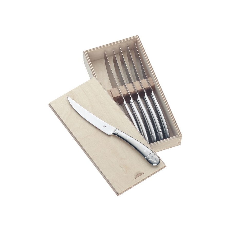 WMF Steakkniv stor 6 stk. blank stl 23 cm