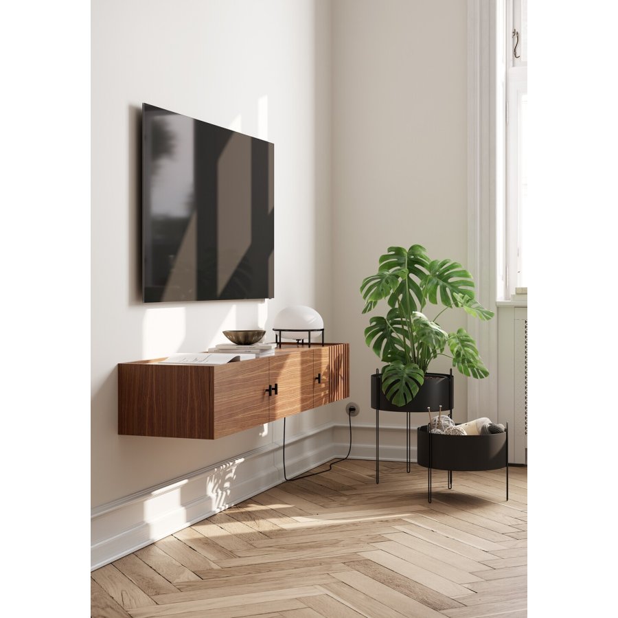 WOUD Pidestall Urtepotteskjuler H35 cm, Sort