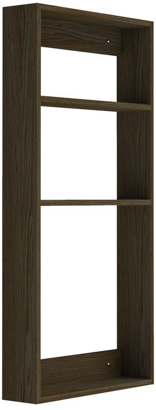 We Do Wood Threesquare Wand-Regal 67 cm, Geräuchertes Eichenfurnier