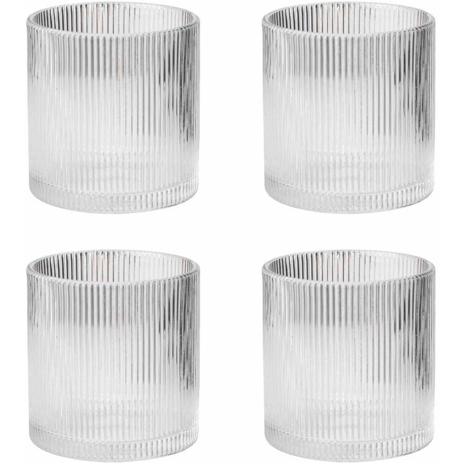 Stelton Pilastro Drikkeglas 4 stk. 35 cl, Klar