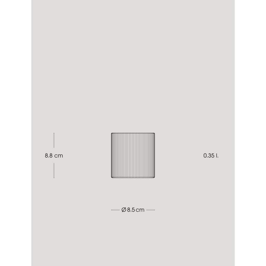 Stelton Pilastro Drikkeglas 4 stk. 35 cl, Klar
