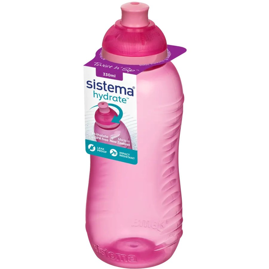 Sistema Twist 'n' Sip Trinkflasche 330 ml, Pink