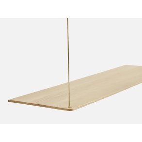 WOUD Stedge Add-On WandWandregale 80 cm, Eiche/Messing