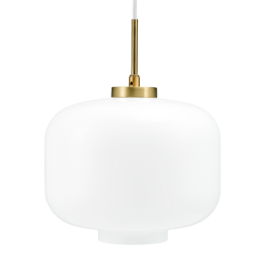 Dyberg Larsen ARP Pendelleuchte 30 cm, Messing/Opal