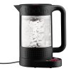 Bodum Dobbeltvgget elektrisk elkedel med temperatur indstilling, 1.1 l BISTRO , Sort