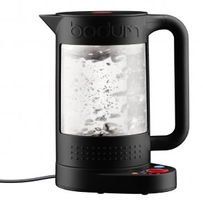 Bodum Dobbeltv�gget elektrisk elkedel med temperatur indstilling, 1.1 l BISTRO , Sort