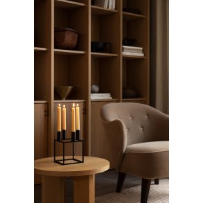 Audo Copenhagen Kubus 4 Lysestage H20 cm, Sort