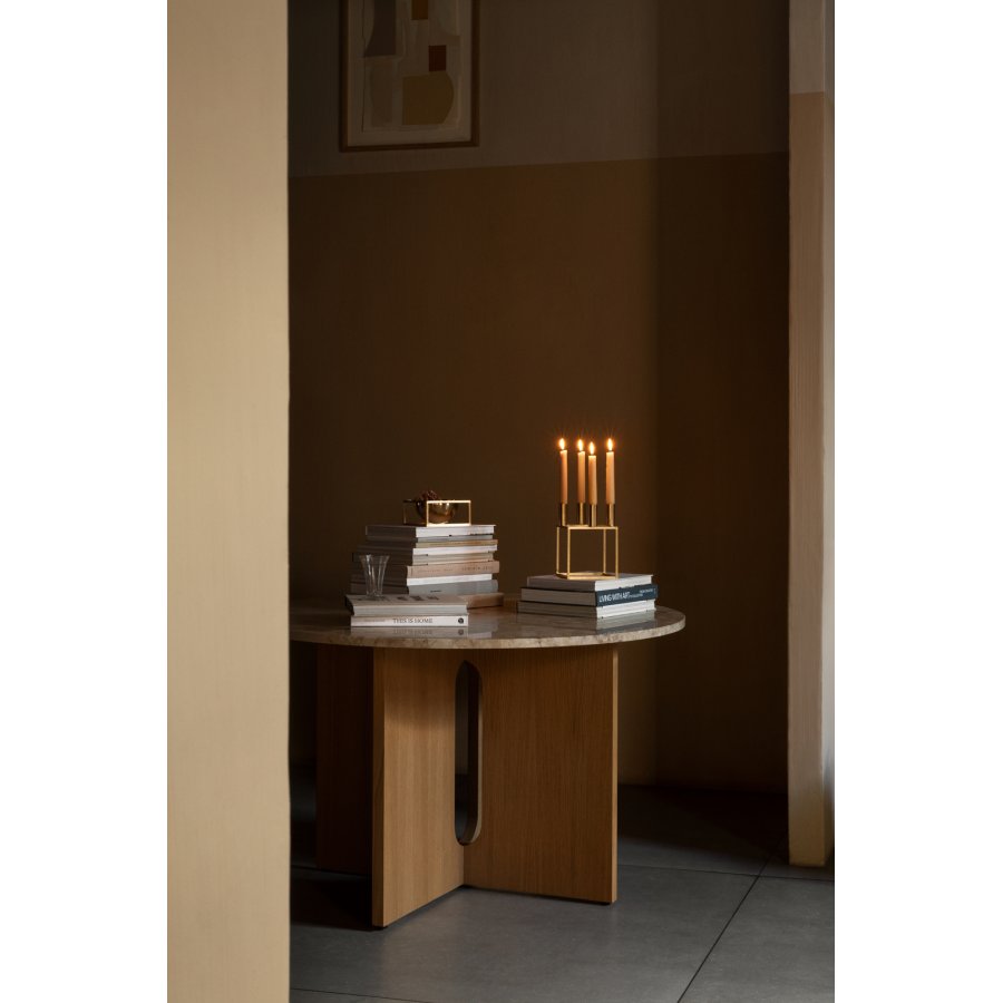 Audo Copenhagen Kubus 4 Lysestage H20 cm, Guldbelagt