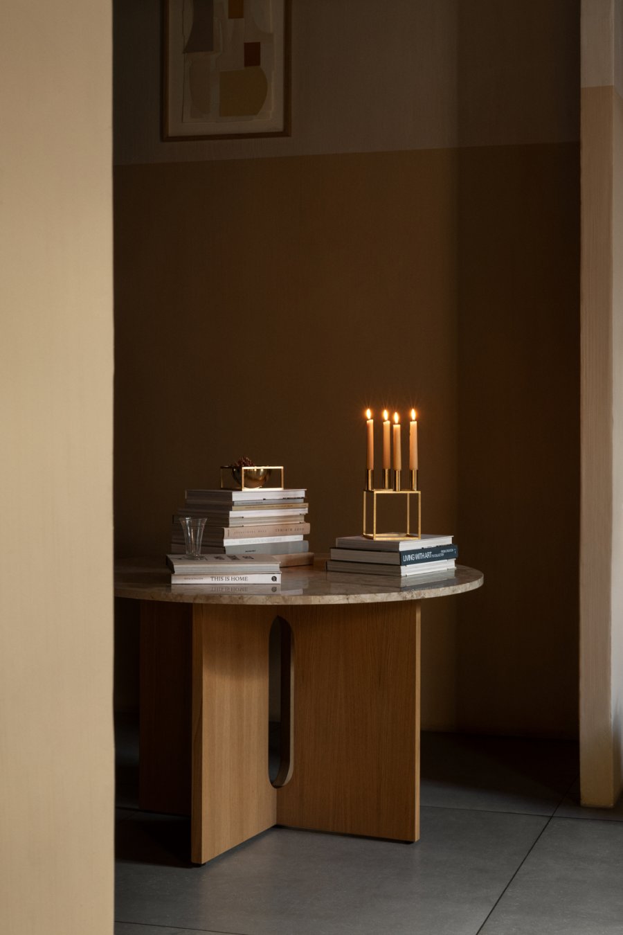 Audo Copenhagen Kubus 4 Lysestage H20 cm, Guldbelagt